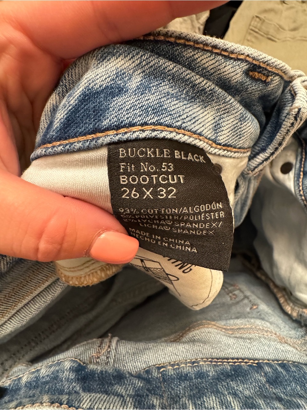 Buckle Light Wash Bootcut Jeans